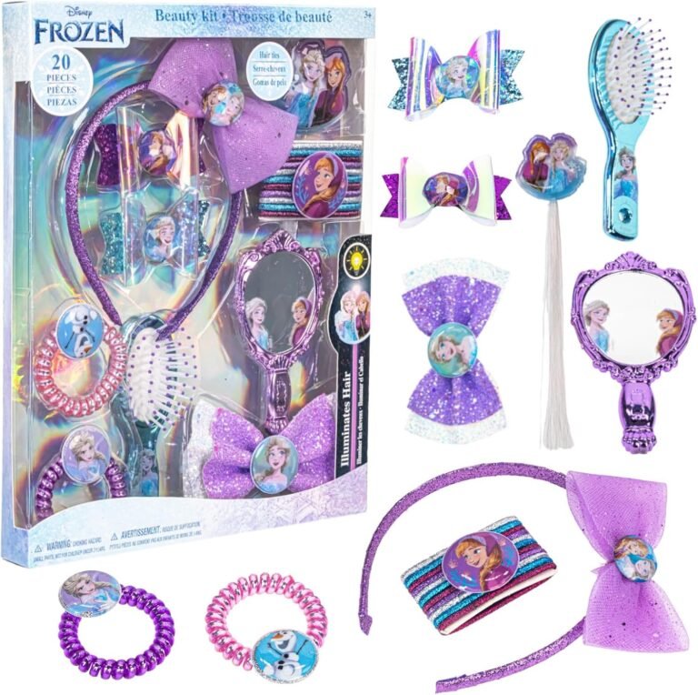 Townley Girl Disney Frozen Kit d’accessoires pour Cheveux pour Filles à partir de 3 Ans (20 pièces)