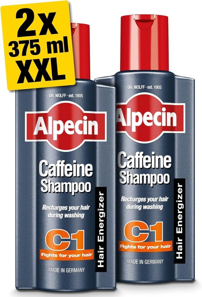 Alpecin Caféine Shampooing C1 2x 375ml | Prévient et réduit la chute des cheveux | Shampooing naturel de croissance des cheveux pour hommes