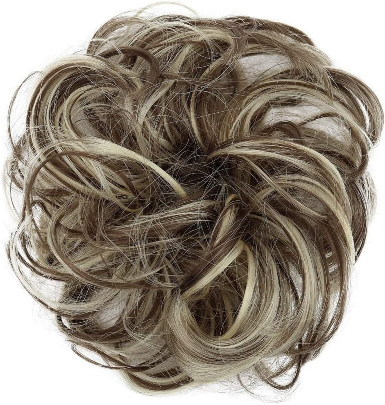 CAISHA Hairpiece Choucho Having Hair Up Voluminous Curly Bun Light Blonde Light Brown Mix G38A