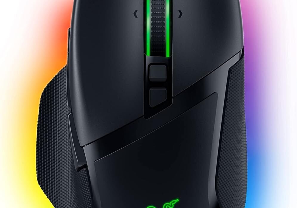 Razer Basilisk V3 – Souris Gaming Filaire (10+1 Boutons programmables, Molette HyperScroll Tilt, Interrupteur de Souris Optique, Capteur Optique Focus+ 26K DPI) Noir
