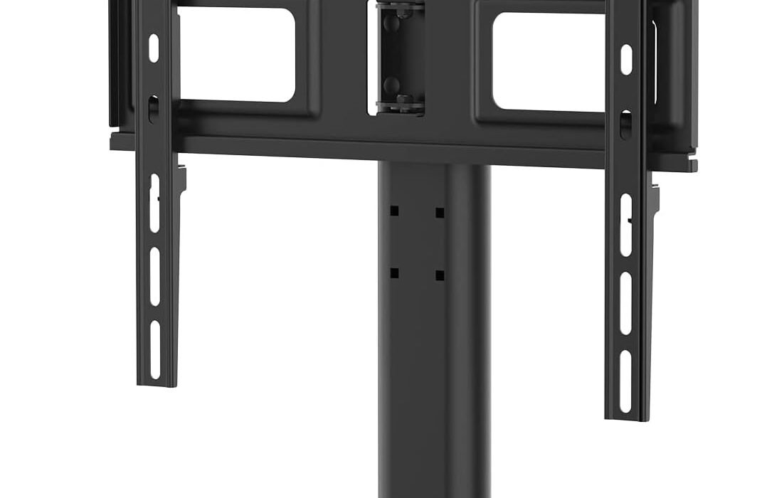 GRIFEMA GB1005 Support TV sur Pied 26-55 Pouces, Contenir Jusqu’à 45KG, Orientable et Réglable en Hauteur Pied TV Universel , Verre Trempé de 8mm Base, Gestion du Câble, Max VESA 400x400mm