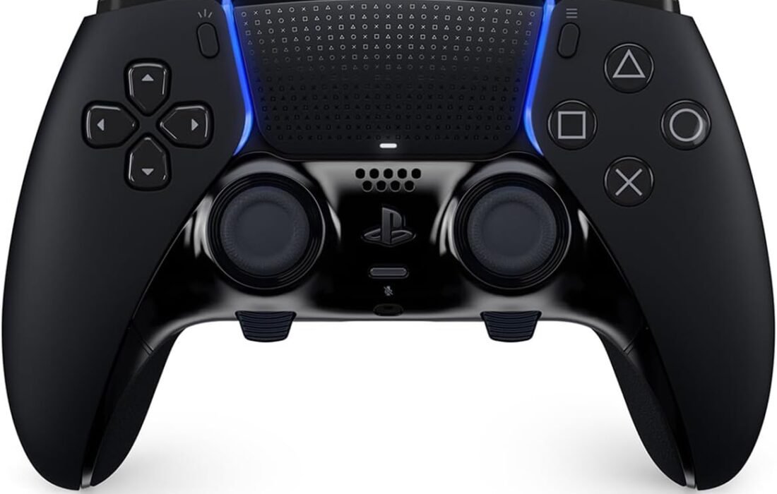 Playstation Sony, Manette DualSense Edge Officielle pour PS5, Sans Fil, Commandes Ultra-Personnalisables + Profils Interchangeables + Confort Amélioré, Boîte de Transport Incluse, Couleur : Noire