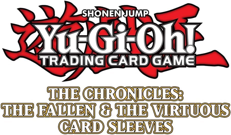 Yu-Gi-Oh! Protège-cartes Chroniques : Le Déchu et la Vertueuse – 50 pochettes – Plastique – Licence officielle Konami