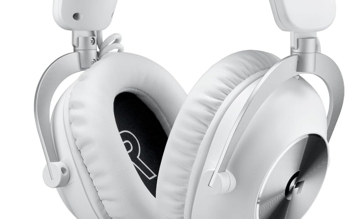 Logitech G PRO X 2 LIGHTSPEED Bluetooth Headset, Detachable Microphone, Graphene Speaker 50mm, DTS:X Headset 2.0—7.1 Surround, Bluetooth/USB/3.5mm Aux, PC, PS5, PS4, Nintendo Switch – White