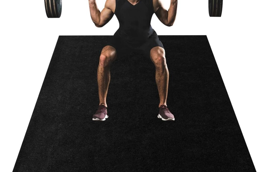 YEXEXINM Large Extra Large Exercise Mat Yoga Running Mat for Home Gym Pilates Stretching Weight Fitness