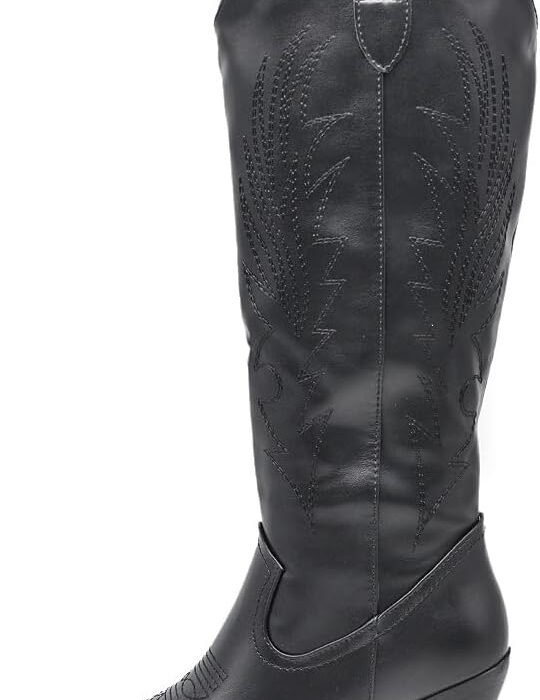 IF Fashion Bottes Cowboy Western Texani Chaussures Femme Pointu Camperos LY80-12