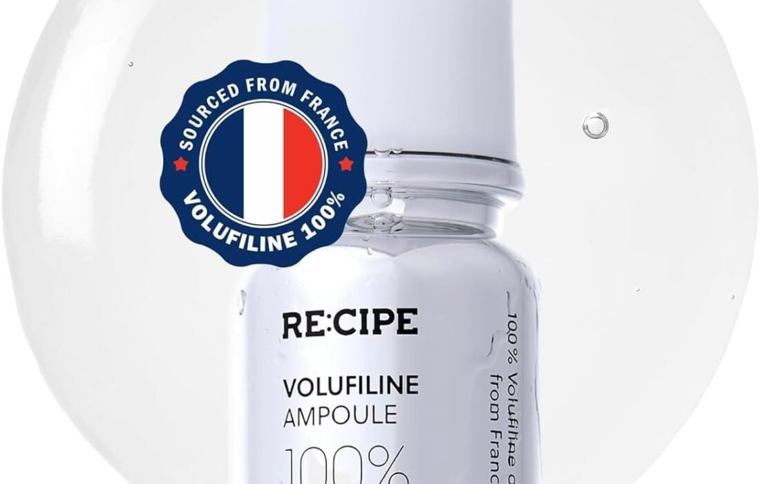 RE:CIPE Volufiline Ampoule Recipe 100% Pure Volufilin Serum from Sederma France – Face and Body Care – Moisturizing and Anti-Aging Formula for U