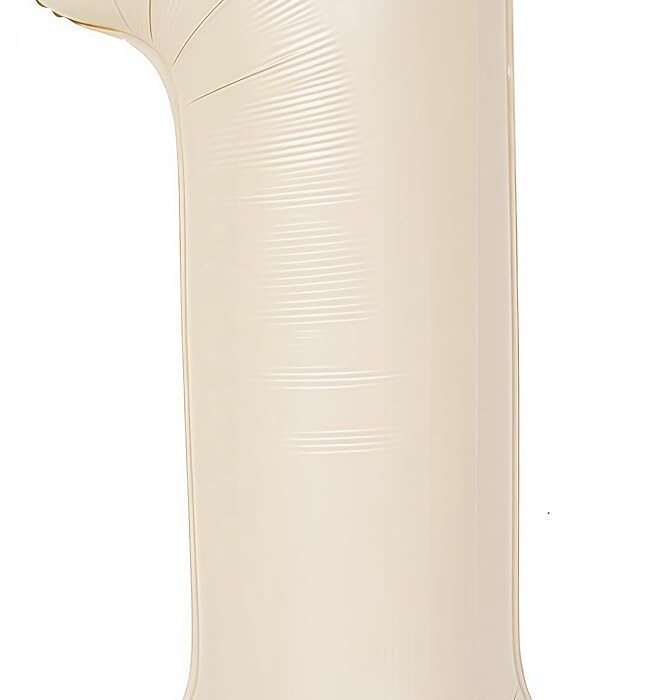 large beige number balloons 1st birthday decoration 40 inch large number 1 cream foil foil self inflating number 0-9 balloons for boys girls